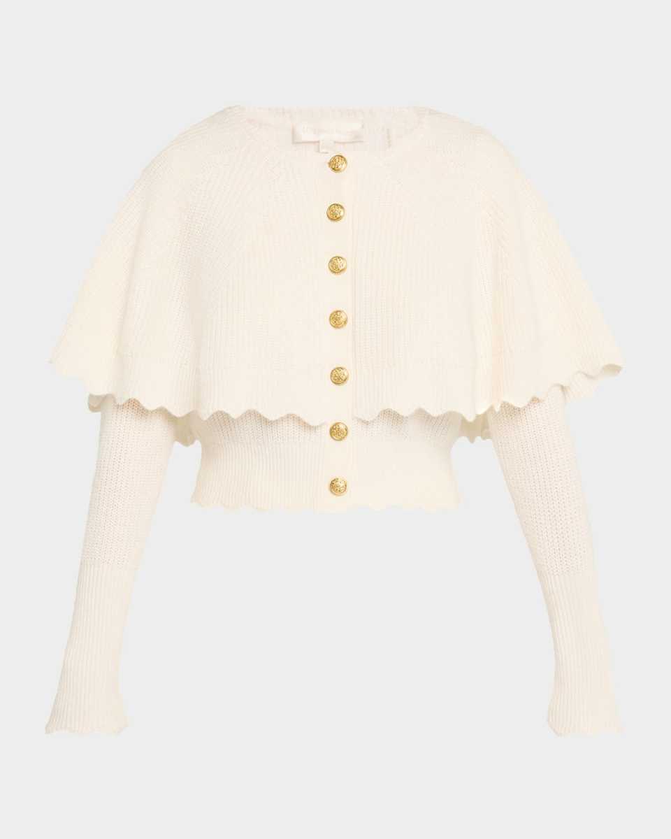 Daelyn Cashmere Cape Cardigan